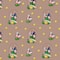Nintendo&#xAE; Brown Lucky Mario Cotton Fabric